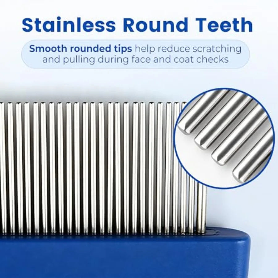 Stainless Steel Flea Comb For Dogs And Cats Effective Grooming Tool
