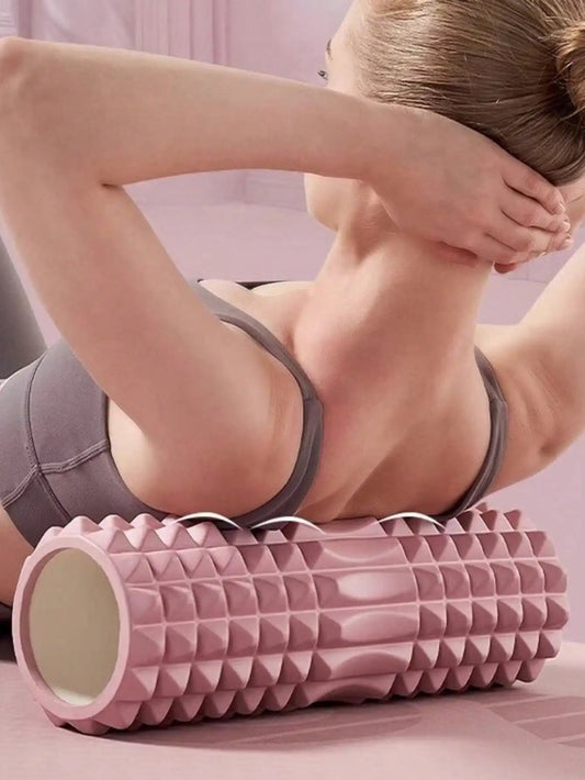Textured Foam Yoga Massage Roller for Muscle Relaxation and Flexibility