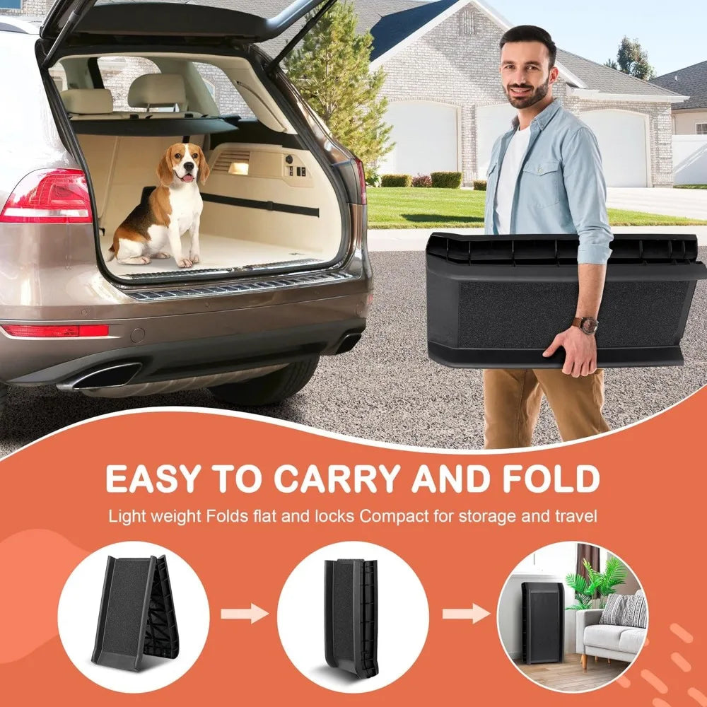 Heavy Duty Folding Dog Ramp For Cars Trucks And SUVs