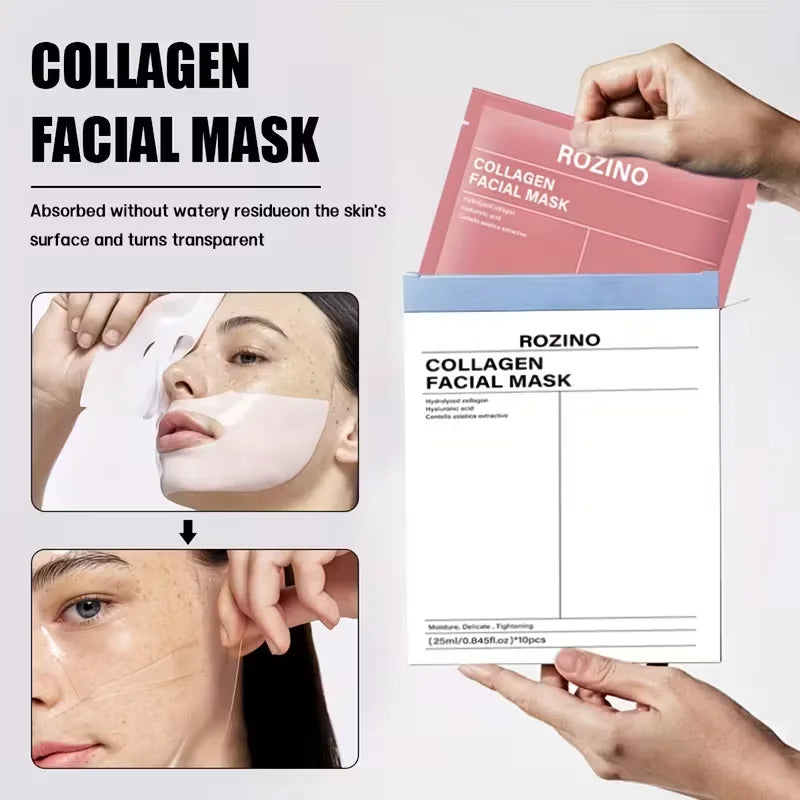 Rozino Bio Collagen Mask Set for Hydration and Glow