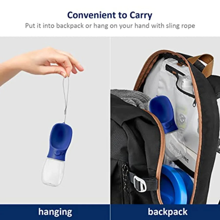 Portable Leak Proof Dog Water Bottle With Drinking Feeder